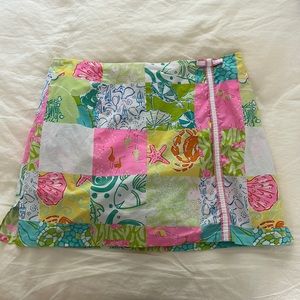 Lilly Pulitzer skort skirt size 10 pink green